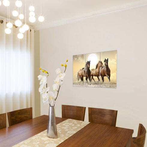 Wandbilder Wohnzimmer XXL Pferde Moderne Bilder Tiere